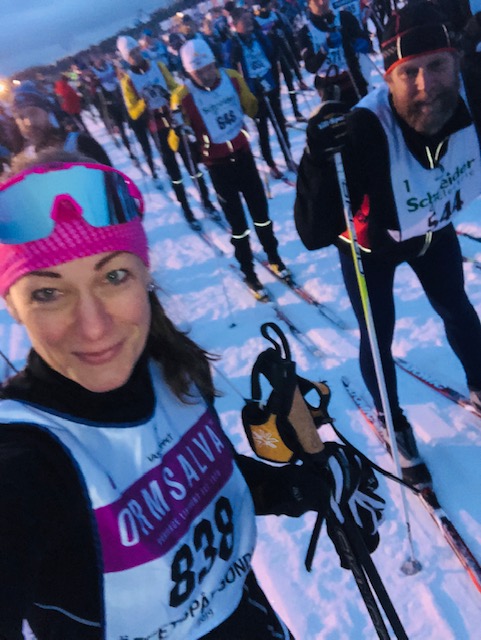 Vasaloppet Öppet Spår 2019 I starten med Elin Sterner