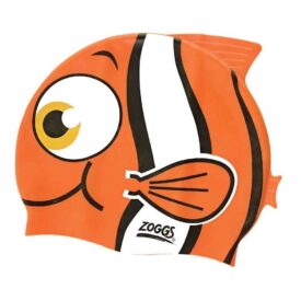 Zoggs Silikon Badmössa Swim Cap Orange Clownfisk