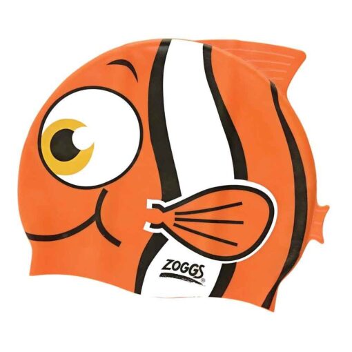 Zoggs Silikon Badmössa Swim Cap Orange Clownfisk