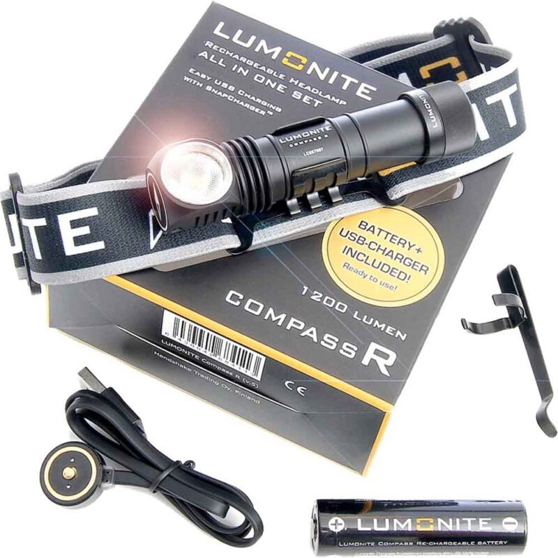Lumonite Compass R 1200 Lumen med USB – köp den hos Weswim.se